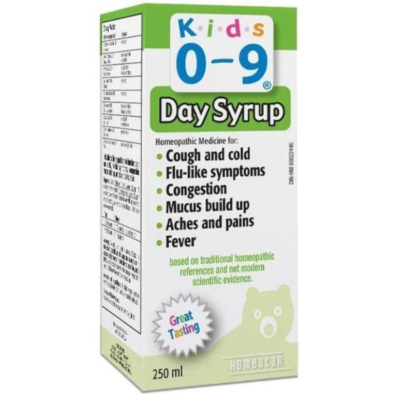 Homeocan Kids 0-­9 Cough & Cold Day Time 250mL Homeopathic at Village Vitamin Store