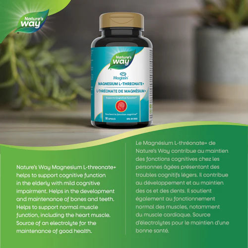 Nature’s Way Magnesium L-Threonate+ 90 Capsules