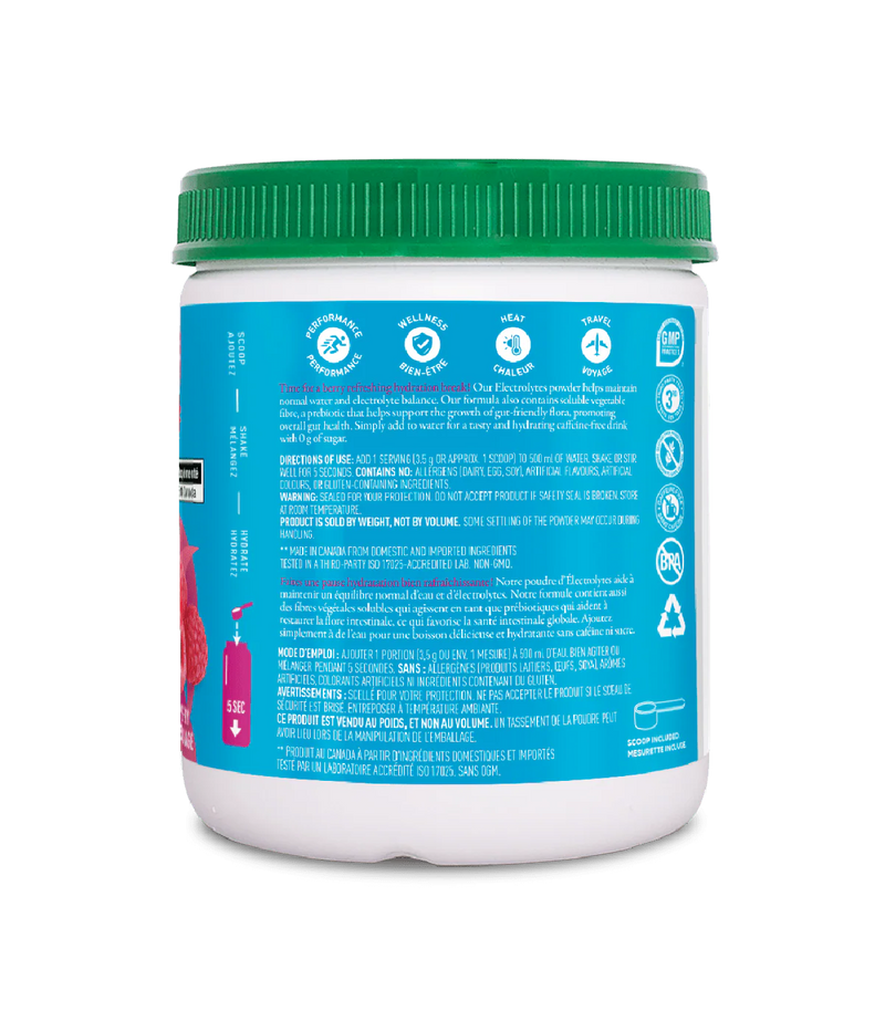 Organika Electrolyte Wild Raspberry 350g