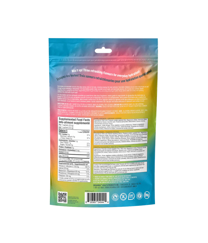 Organika Electrolytes Variety Pack 3.5g x 21 Sachets