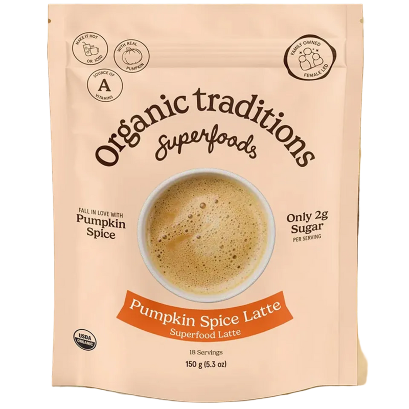 Organic Traditions Organic Pumpkin Spice Latte 150g