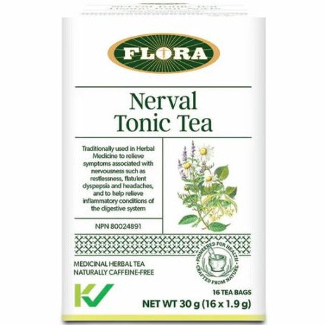 Flora Nerval Tonic Tea 16 Tea Bags. Tea at Village Vitamin Store