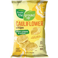 from the ground up Cauliflower Potato Chips Sour Cream & Onion 100g