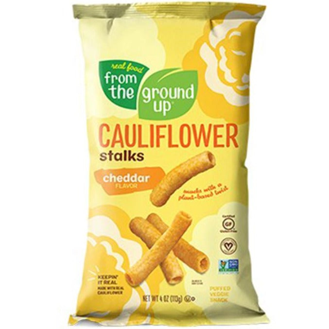 From the ground up Cauliflower Stalks Cheddar 113g Food Items at Village Vitamin Store