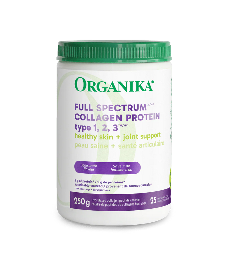 Organika Full Spectrum Collagen Type 1,2,3 Bone Broth Flavour 250g
