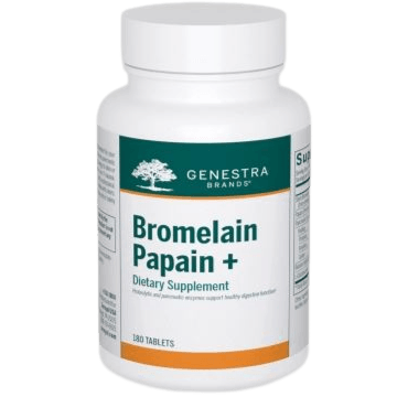 Genestra Bromelain Papain+ 180 tablets Supplements - Digestive Enzymes at Village Vitamin Store