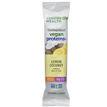 Genuine Health Lemon And Coconut Flavoured Protein Bar 55g Supplements - Protein at Village Vitamin Store