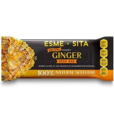 ESMEandSITA Organic Honey Ginger Seed Bar 40g Food Items at Village Vitamin Store