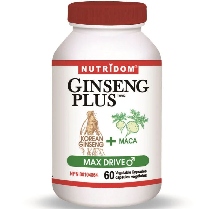Nutridom Ginseng Plus MAX DRIVE (60 Vegetable Capsules) Supplements at Village Vitamin Store