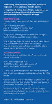 Natural Calm Gummies Raspberry Lemon 120 Gummies Minerals - Magnesium at Village Vitamin Store