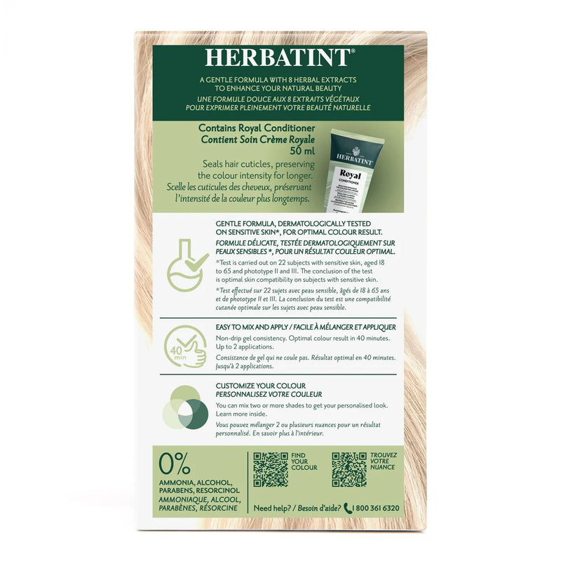 Herbatint Permanent Herbal HairColour Gel 10N Platinum Blonde 135mL *Limit of 3 Per Order*