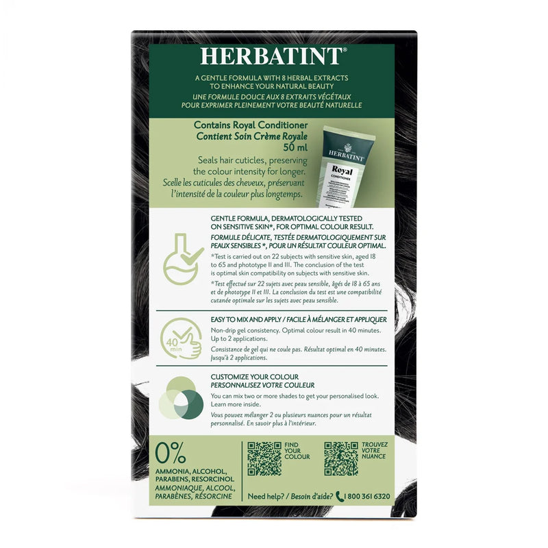 Herbatint Permanent Herbal HairColour Gel 2N Brown *Limit of 3 Per Order*