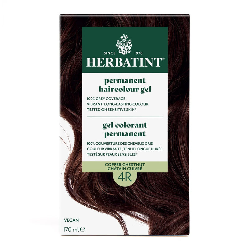 Herbatint Permanent Hair Colour Gel Copper Chestnut 4R 135mL *Limit of 3 Per Order*