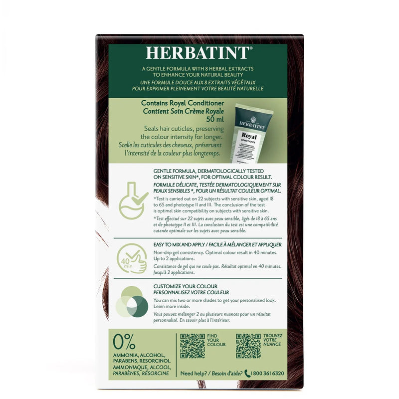 Herbatint Permanent Hair Colour Gel Copper Chestnut 4R 135mL *Limit of 3 Per Order*