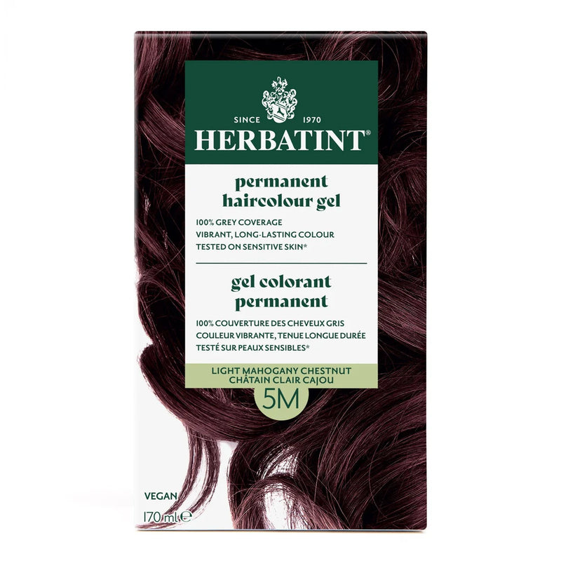 Herbatint Permanent Hair Colour Gel Light Mahogany Chestnut 5M 135mL *Limit of 3 Per Order*