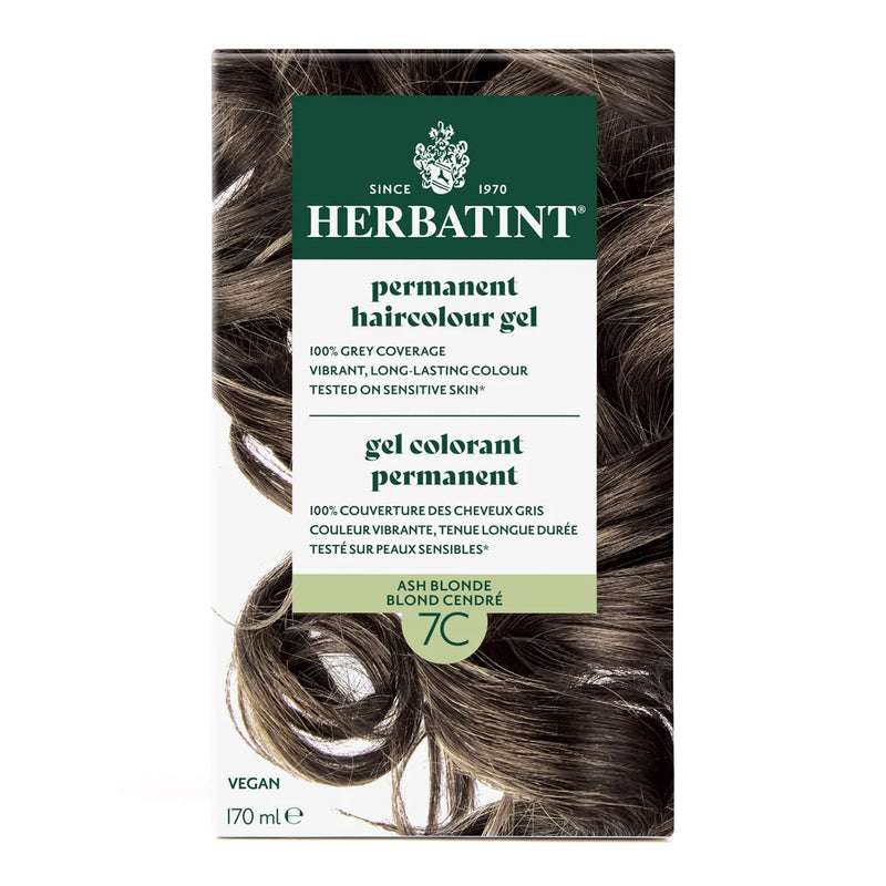 Herbatint Permanent Hair Colour Gel Ash Blonde 7C 135mL *Limit of 3 Per Order*