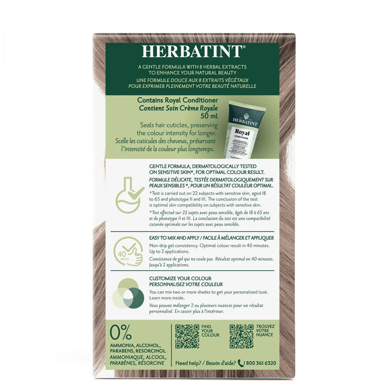 Herbatint Permanent Hair Colour Gel Light Ash Blonde 8C 170 mL