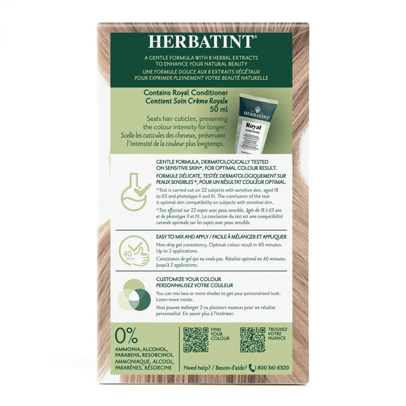 Herbatint Permanent Herbal HairColour Gel 8N Light Blonde *Limit of 3 Per Order*