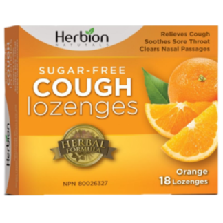 Herbion Sugar Free Cough Lozenges Orange 18 Lozenges Cough, Cold & Flu at Village Vitamin Store
