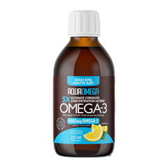 AquaOmega Omega-3 5x Ultimate Strength EPA Lemon 225ml