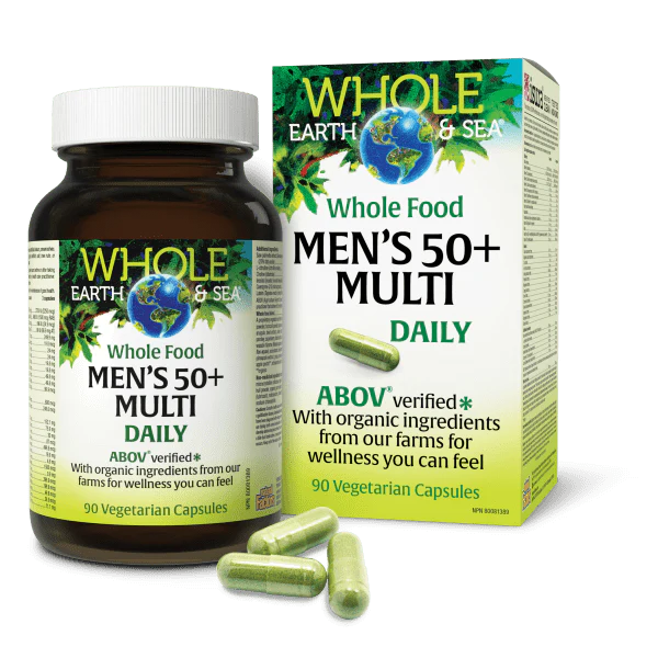 Whole Earth & Sea Men's 50+ Daily Multi 90 Vegetarian Capsules