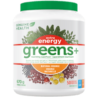 Genuine Health Greens+ Extra Energy Orange 670g