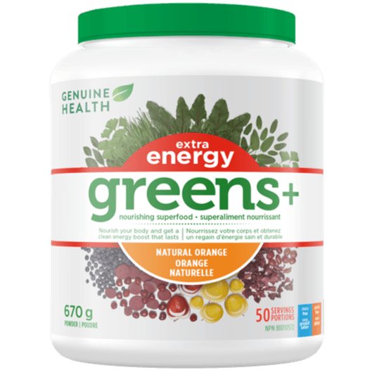 Genuine Health Greens+ Extra Energy Orange 670g