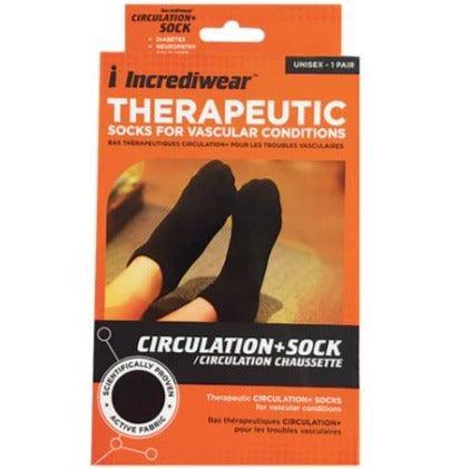 Incrediwear - Circulation+ Sock, Low Cut/Below Ankle Length Black Apparel & Accessories at Village Vitamin Store