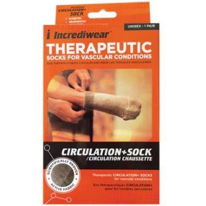 Incrediwear - Circulation+ Sock, Low Cut/Below Ankle Grey Apparel & Accessories at Village Vitamin Store