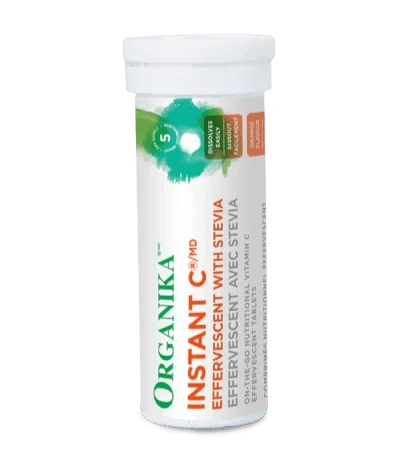 Organika Instant-C 1000mg 10 Effervescent Tabs Orange Flavour