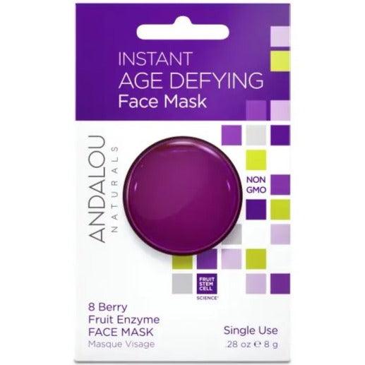 Andalou Naturals Instant Face Mask Age Defying 8 Berry Fruit Enzyme 8g Face Mask at Village Vitamin Store