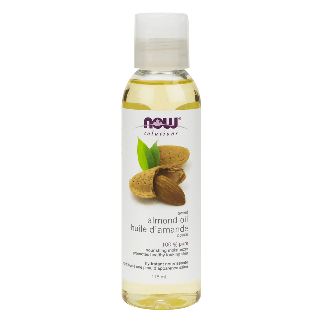 NOW Sweet Almond Oil 118mL Beauty Oils at Village Vitamin Store