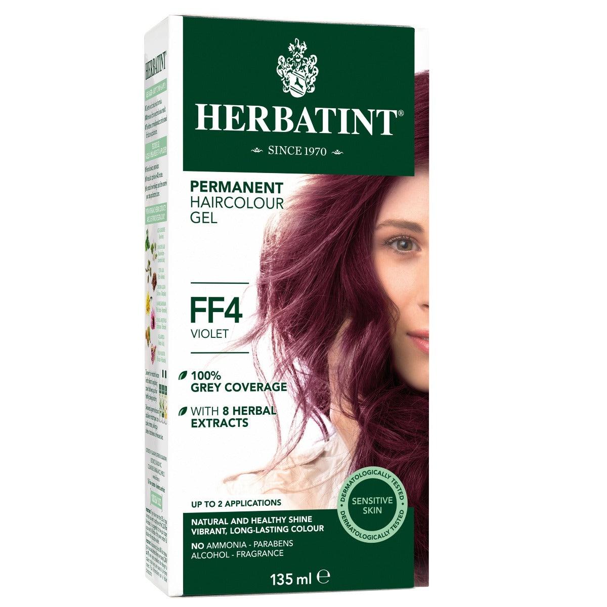 Herbatint Permanent Herbal HairColour Gel Violet FF4 Hair Colour at Village Vitamin Store