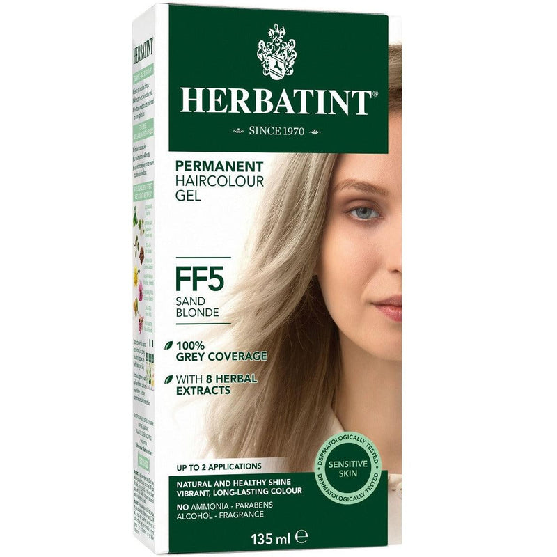 Herbatint Permanent Hair Colour Gel Sand Blonde FF5 135mL Hair Colour at Village Vitamin Store