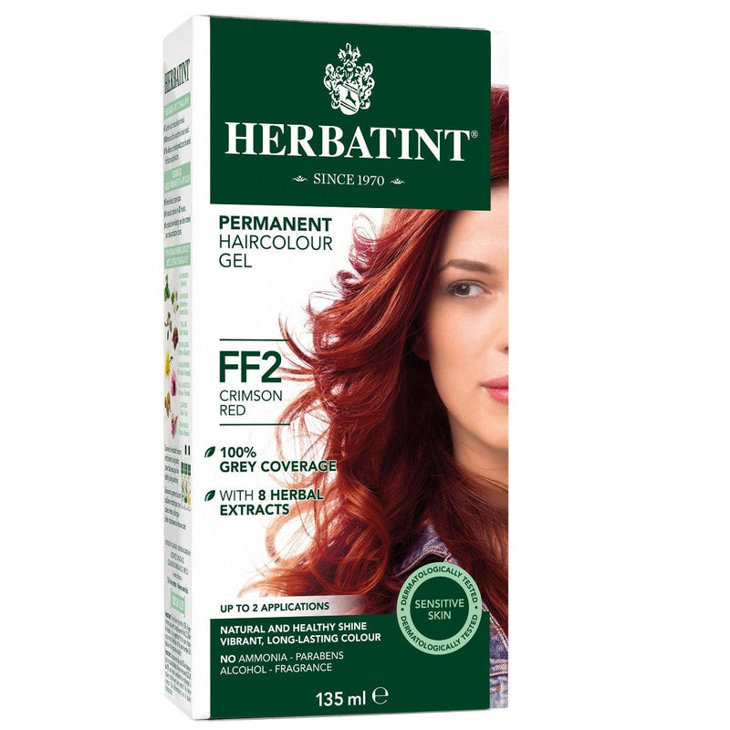 Herbatint Permanent Herbal HairColour Gel Crimson Red FF2 *Limit of 3 Per Order* Hair Colour at Village Vitamin Store
