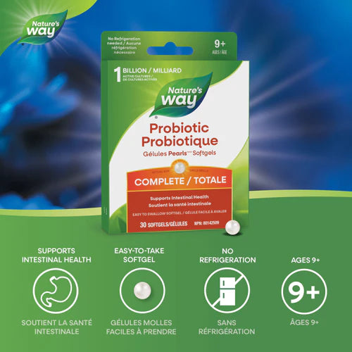 Nature's Way Probiotic Pearls™ Complete | 1 Billion Active Cultures | 30 Softgels