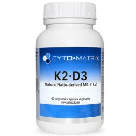 Cyto Matrix K2-D3 60 v-caps Vitamins - Vitamin K at Village Vitamin Store