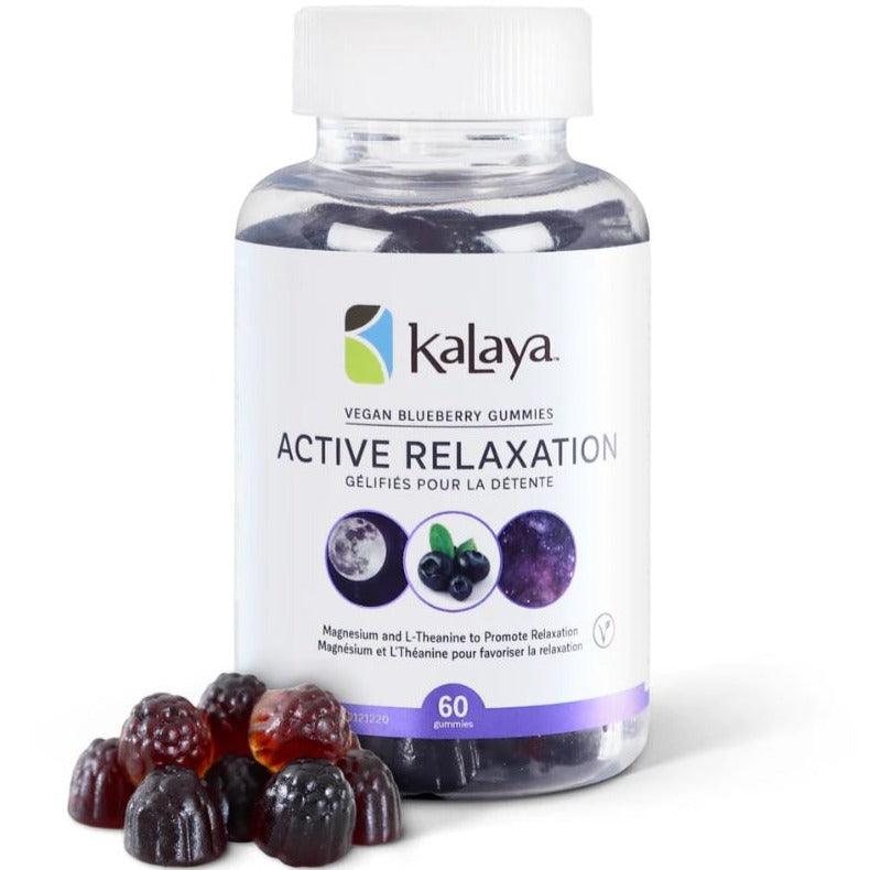 KaLaya Vegan Blueberry Active Relaxation 60 Gummies Supplements - Stress at Village Vitamin Store