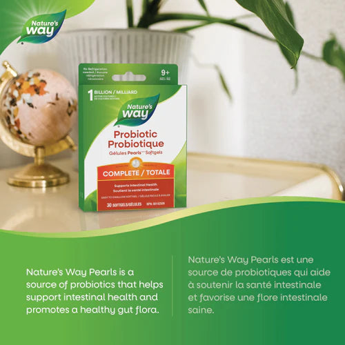 Nature's Way Probiotic Pearls™ Complete | 1 Billion Active Cultures | 30 Softgels