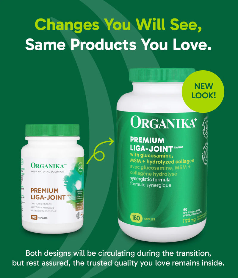 Organika Liga-Joint Premium 830mg 180 Capsules