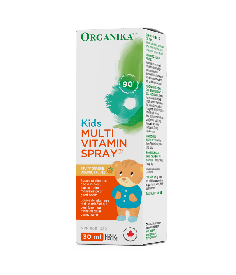 Organika Kids MultiVitamin Spray Fruity Orange 30mL