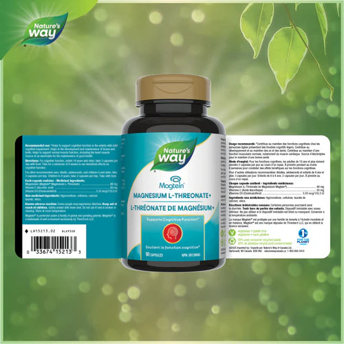 Nature’s Way Magnesium L-Threonate+ 90 Capsules