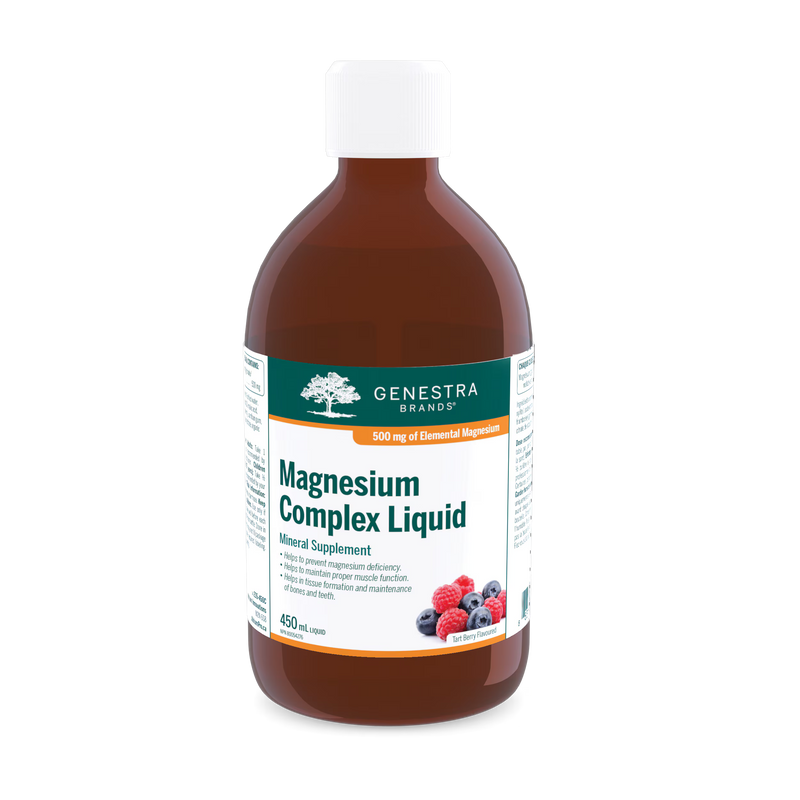 Genestra Magnesium Complex Liquid Natural Tart Berry Flavour 450ml