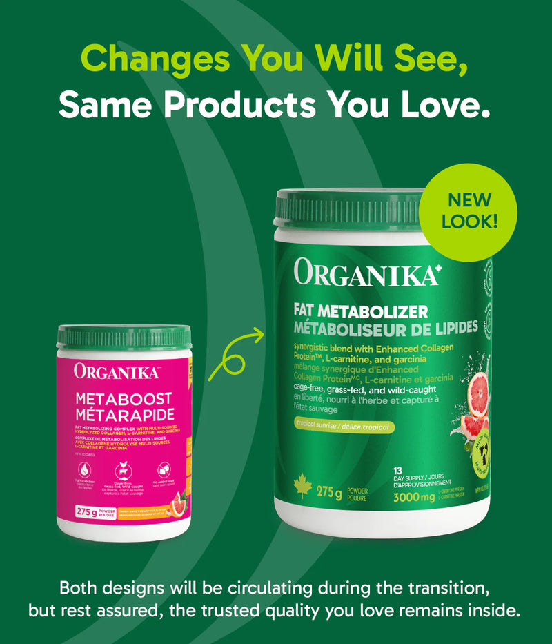 Organika Fat Metabolizer Powder Tangy Sweet Grapefruit 275g (prevously Metaboost)