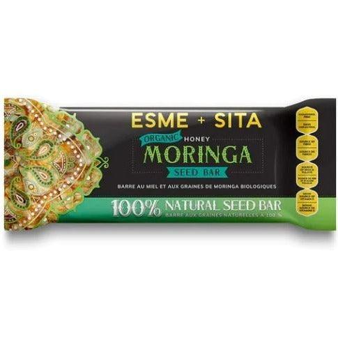 ESMEandSITA Organic Honey Moringa Seed Bar 40g Food Items at Village Vitamin Store