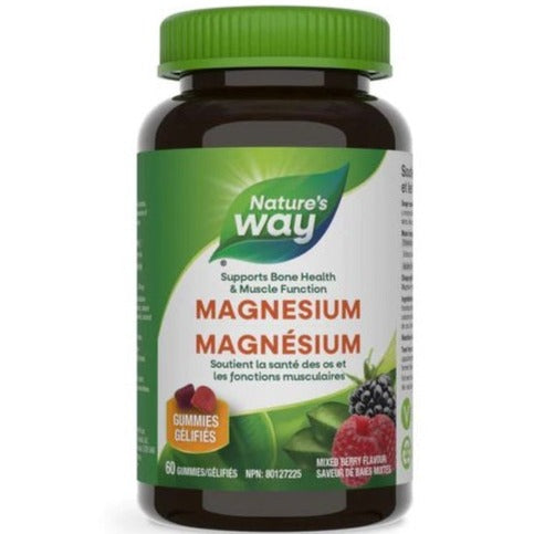 Nature's Way Magnesium Gummies 60 Gummies Minerals - Magnesium at Village Vitamin Store