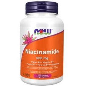 NOW Niacinamide Vitamin B3 500mg 100 Capsules Vitamins - Vitamin B at Village Vitamin Store
