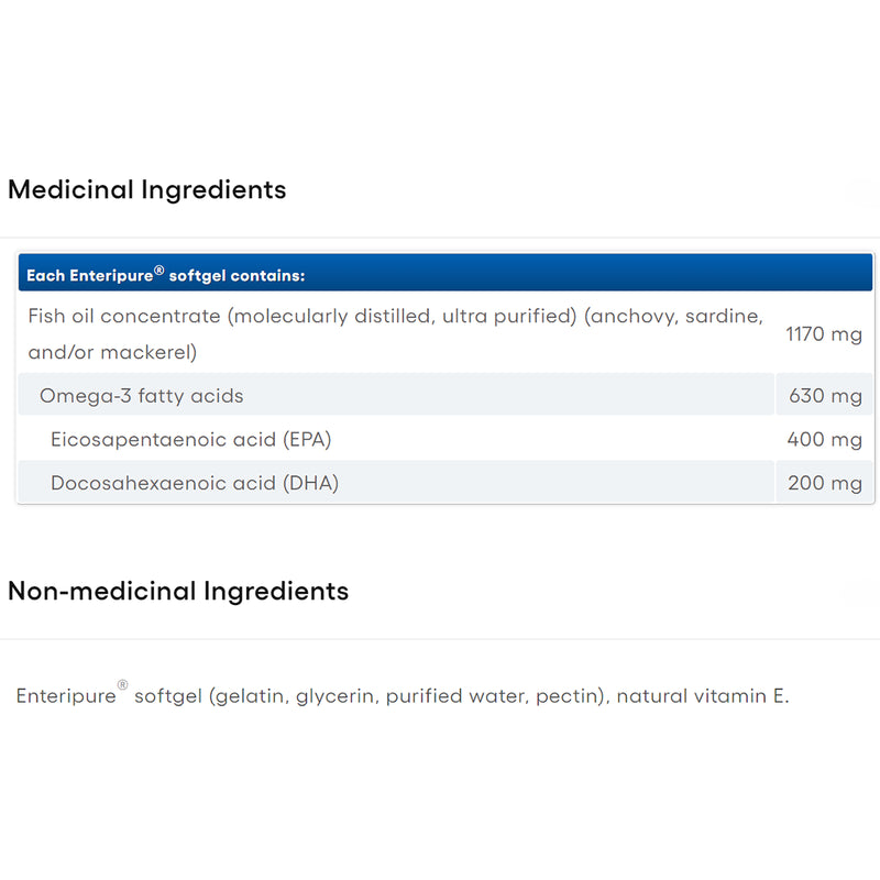 Natural Factors RxOmega-3 Extra Strength 600 mg 120 Softgels