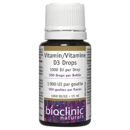 Bioclinics Naturals Vitamin D3 Drops 1000 IU 15ml