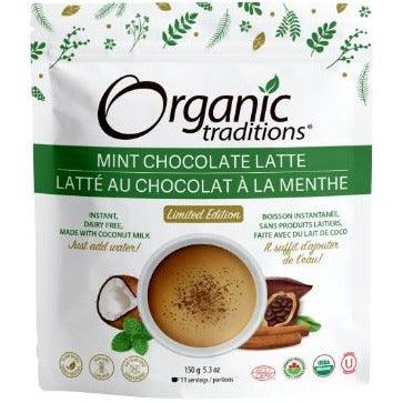 Organic Traditions Organic Chocolate Mint Latte Limited Edition 150g Food Items at Village Vitamin Store